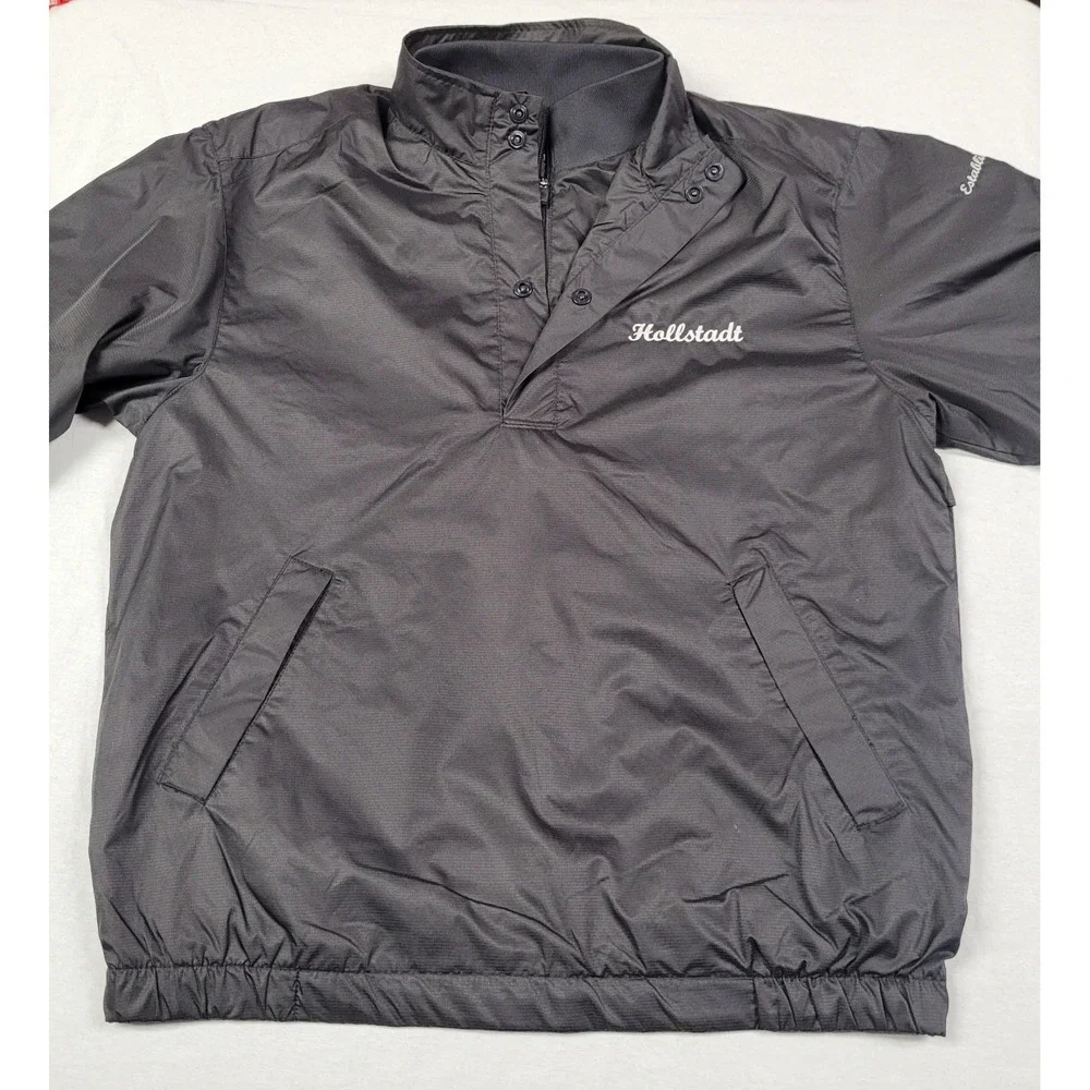 North End Quarter Zip Pullover Long Sleeve Black Windbreaker Jacket Men's Size S - Picture 2 of 9
